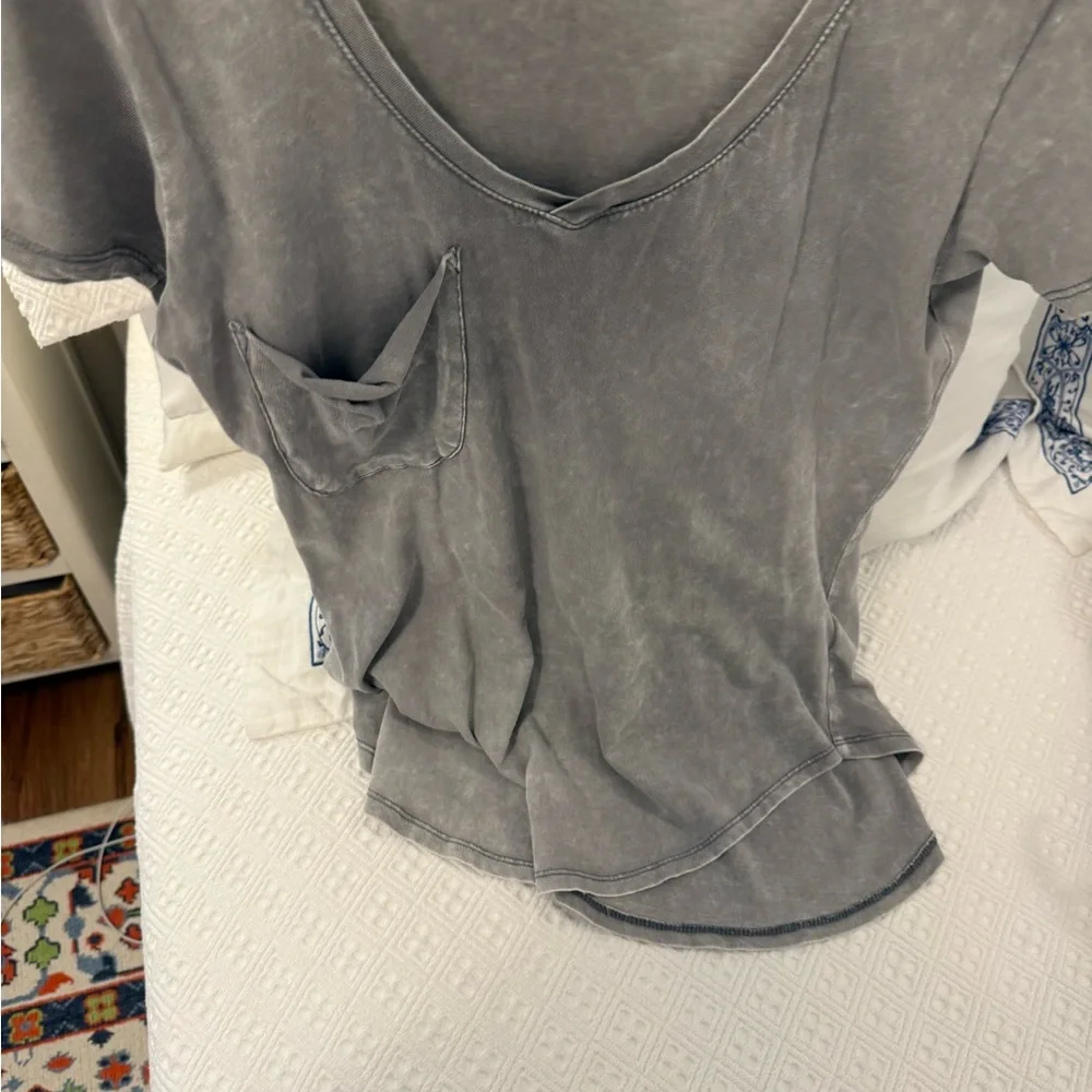 Z Supply Gray Relaxed Short Sleeve Tee - Picture 4 of 7